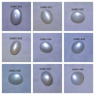 #ad Natural Free Size White Off Color Moonstone Oval Shape Cabochon Gemstone $40.79