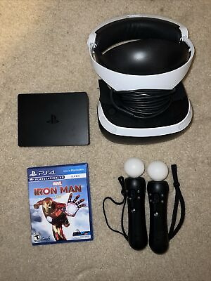 #ad PlayStation VR Headset; Contains: Headset Controllers Camera Ironman Game $450.00