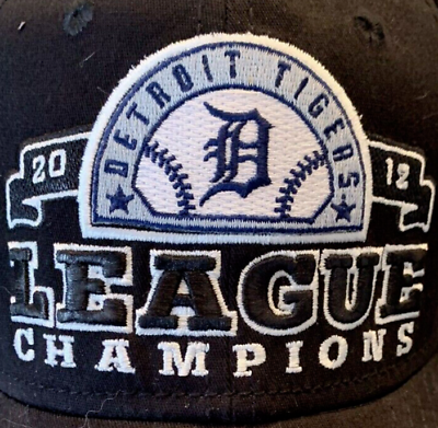 #ad Detroit Tigers 2012 League Champs Baseball Hat Official Cap 39THIRTY M L Fitted $12.12