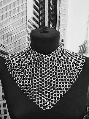 #ad VELES ARMOUR Chain mail 10mm Aluminum Butted Women Collar $40.23