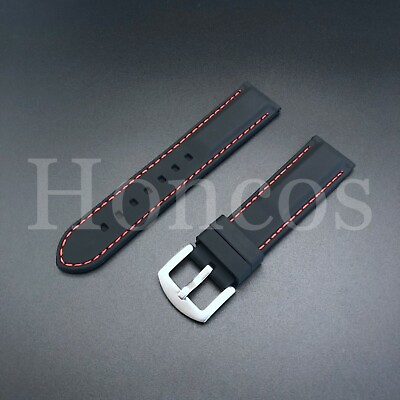 #ad 24MM SILICONE RUBBER WATCH STRAP BAND FITS FOR INVICTA DIVER 19654 1102 12440 BK $13.95