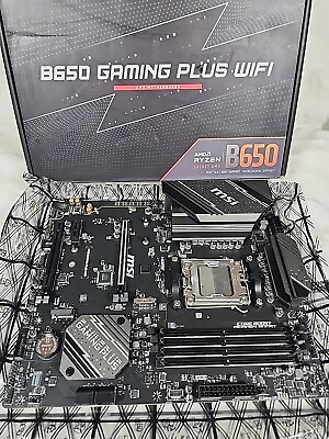 #ad MSI B650 Gaming Plus WiFi Gaming Motherboard AMD AM5 ATX DDR5 PCIe 4.0 M.2 $37.49