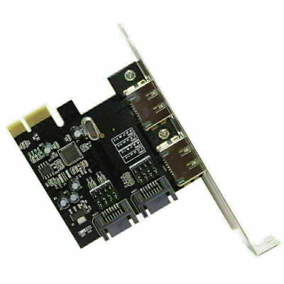 #ad 4 Ports SATA 3.0 ESATA SATA3 6Gbps Expansion Card PCI E to PCI E Adaptor $14.99