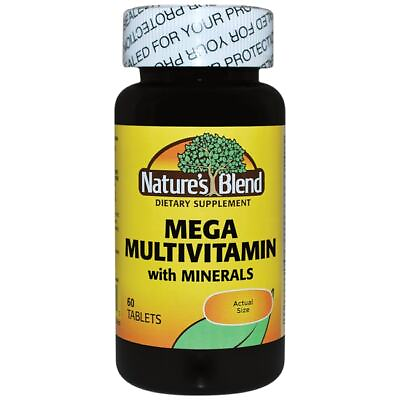 #ad Nature#x27;s Blend Mega Multivitamin with Minerals 60 Tabs $16.39