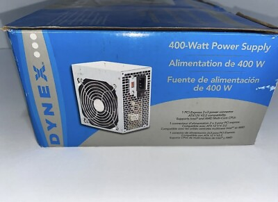 Dynex 400 Watt ATX CPU Computer Power Supply DX 400WPS White 6 Pin PCI Express $24.99