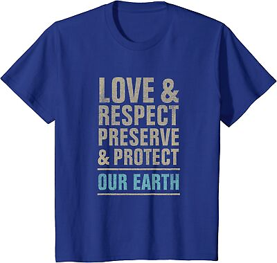 #ad Save Our Earth Love Respect Protect The Earth Day Youth Unisex T shirt $19.99