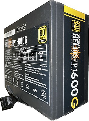 Gamdias Helios P1 600G 80 Plus Gold 600w Power Supply PSU No LED amp; Silent Mod $42.00