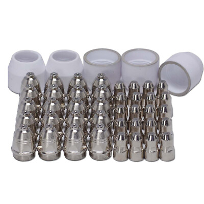 #ad 45pcs P80 Plasma Cutter Torch Electrode Cups Tip Welding Consumables $31.79