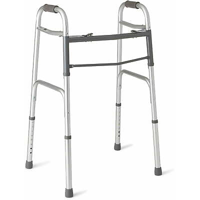 #ad Two button Folding Walker for Seniors and Adults Lightweight Walkers NEW $31.87