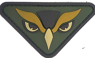 #ad MilSpec Monkey Owl 3D 2.0 PVC Rubber Tactical Military Patch Green and Tan D $6.99