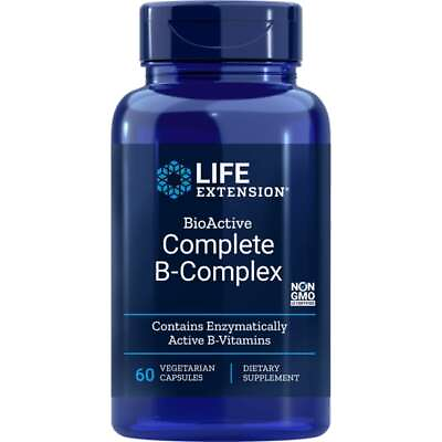 #ad Life Extension Bioactive Complete B Complex 60 Veg Caps $9.00