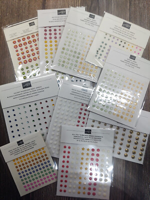 #ad Stampin#x27; Up Embellishments Accents Dots Pearls NEW Your Choice Retired $7.95