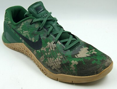 #ad Nike Metcon 3 Men#x27;s Sneakers 13 Green Camo Athletic Training Shoes 852928 008 $64.99