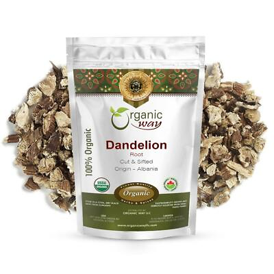 #ad Organic Way Dandelion Root Cut amp; Sifted Herbal Tea Kosher amp; USDA Certified $19.99