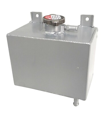 #ad Universal Aluminum Coolant Overflow Radiator Reservoir Tank 1.8L Silver $55.00