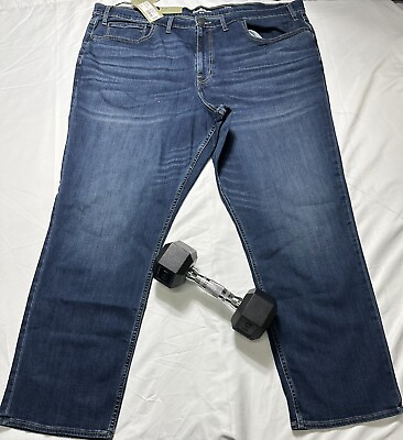 #ad Goodfellow Mens Advanced Temp Control Dark Blue Jeans 48x32 B226 $16.99