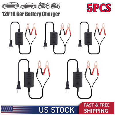 #ad 5x Car Battery Charger Maintainer Auto 12V Trickle Motorcycle Truck RV Boat ATV $6.26