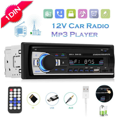 #ad Bluetooth Vintage Car FM Radio MP3 Player USB Classic Stereo Audio Receiver AUX $13.98