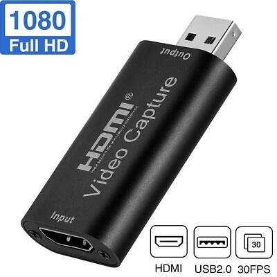 #ad HDMI to USB Video Capture Card 1080P Recorder Phone Game Video Live Streaming US $6.57