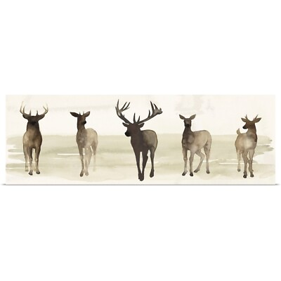#ad Deer Line II Poster Art Print Deer Home Decor $34.99