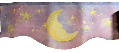 #ad Moon and Stars Laser Cut Wallpaper Border Celestial Pastels Nursery Baby 4Yds. $15.00