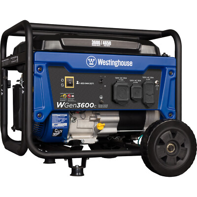 #ad Westinghouse Open Box 4650W Gas Portable Generator $339.00