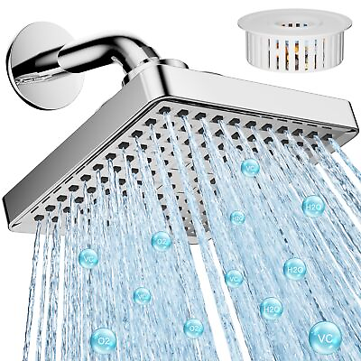 #ad Shower Head with Filter High Pressure Rain Shower Head Wall Mount Water Sof... $35.99