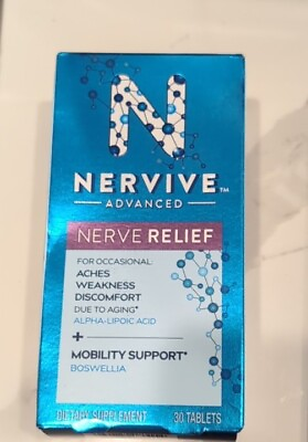 #ad Nervive Advanced Nerve Pain Mobility Aches and Pains 30 tabs Exp 07 2024 $14.95