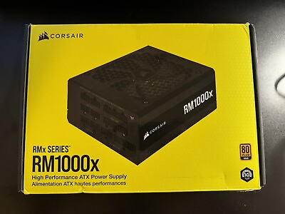 #ad #ad CORSAIR RMx Series RM1000x 80 PLUS Gold Fully Modular ATX Power Supply Black $130.00