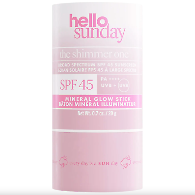 #ad Hello Sunday The Shimmer One SPF 45 Face and Body Mineral Glow Stick 0.7 oz. $40.53