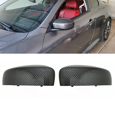 #ad For 2008 2013 INFINITI G37 G25 Q40 Side Mirror Cover Caps Carbon Fiber Pattern $59.84