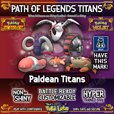#ad All 6 Paldean Titans 💥 6IV Path of Legends 💥 Pokemon Scarlet Violet 🌎USA🌎 $1.25
