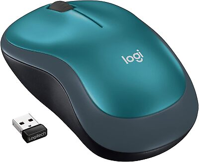 #ad Logitech M185 Wireless Mouse 2.4GHz Optical 1000 DPI For PC Mac Laptop Blue $10.95