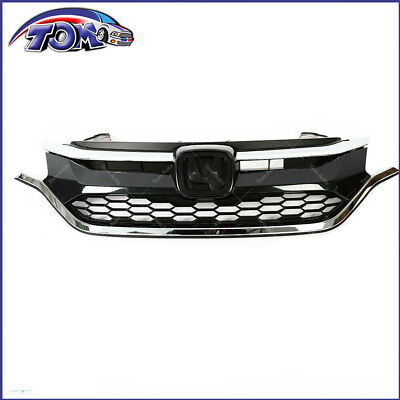 #ad Front Mesh Bumper Upper Trim And Lower Grille For Honda CRV 2015 2016 $72.88