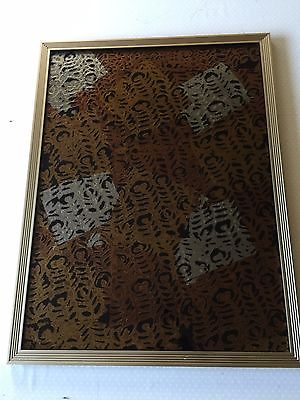 #ad Rare Tony Evans abstract Heavy Glass Art #2 Framed Signed 23 1 2quot; x 17 1 2quot; $399.99