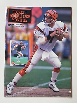 #ad Beckett Football Card Magazine June 1991 *Boomer Esiason Cover* $3.20