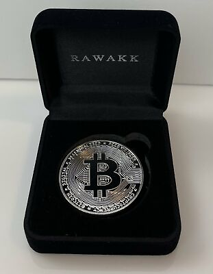 #ad RAWAKK Bitcoin BTC Coin Silver Edition $11.99