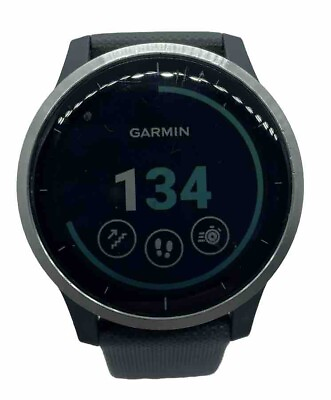 #ad Garmin vívoactive 4 45mm Case with Silicone Band GPS Running Watch Shadow Gray $59.99