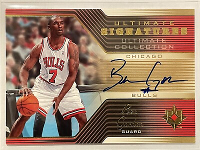 #ad 2004 05 ULTIMATE COLLECTION SIGNATURES ROOKIE RC BEN GORDON AUTO ON CARD BULLS $32.99
