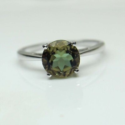 #ad Zultanite Gemstone Ring Statement Ring Round Cut Stone Proposal Ring 925 Silver $45.00