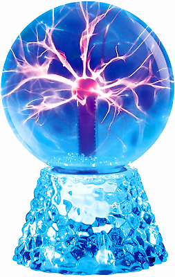 #ad Plasma Ball RAYWER 6 Inch Touch amp; Sound Sensitive Plasma Globe Blue Nebula Nov $68.16