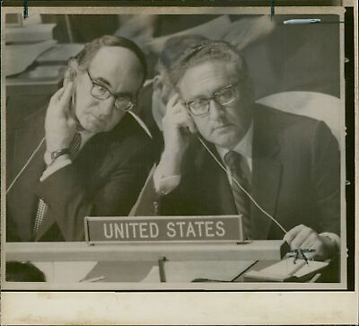 #ad Secretary of State Henry Kissinger and U.S. del... Vintage Photograph 1906123 $15.90