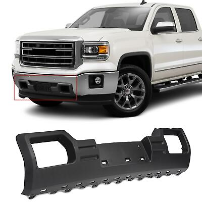 #ad Front Lower Bumper Valance Panel Skid Plate Black For GMC Sierra 1500 2014 2015 $33.89