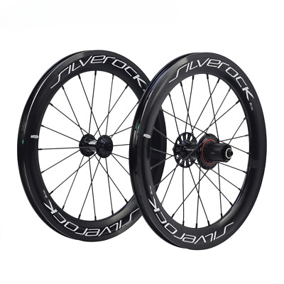 #ad Bicycle Wheels 16inch Plus 349 Rim V Brake 8 11 Speed Aero Folding Bike Wheelset $416.00