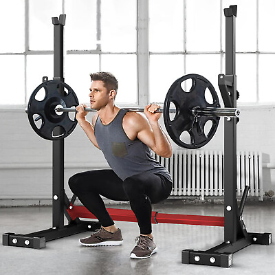 #ad Multifunctional Adjustable Squat Rack Barbell Dumbbell Rack Strength Training $95.88