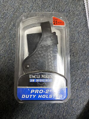 #ad Uncle Mikes Law Enforcement Pro 2 Duty Holster Size 21 RH 4321 5 $14.99
