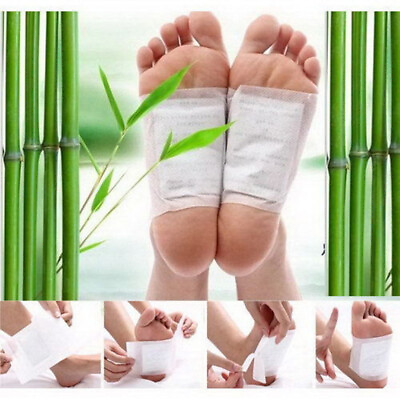 #ad 10 10000 Premium Bamboo Vinegar Detox Foot Pads Patch Organic Herbal Cleansing $299.94