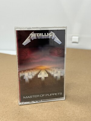 #ad METALLICA Master of Puppets Cassette Tape Brand New Factory Sealed 1986 $119.99