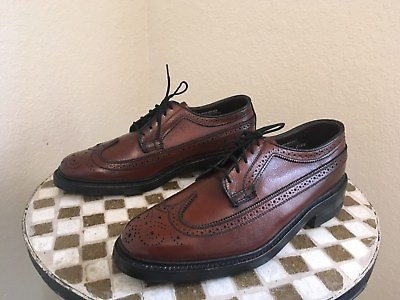 BROWN CLASSIC CROWN IMPERIAL LACE UP WING TIP URBAN CITY POWER SHOES 8.5 D $199.99