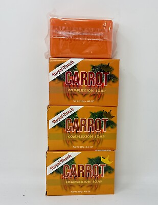#ad {3 Royal Touch Carrot Complexion Soap 125g 4.41 Oz EACH FREE SHIPPING $14.99